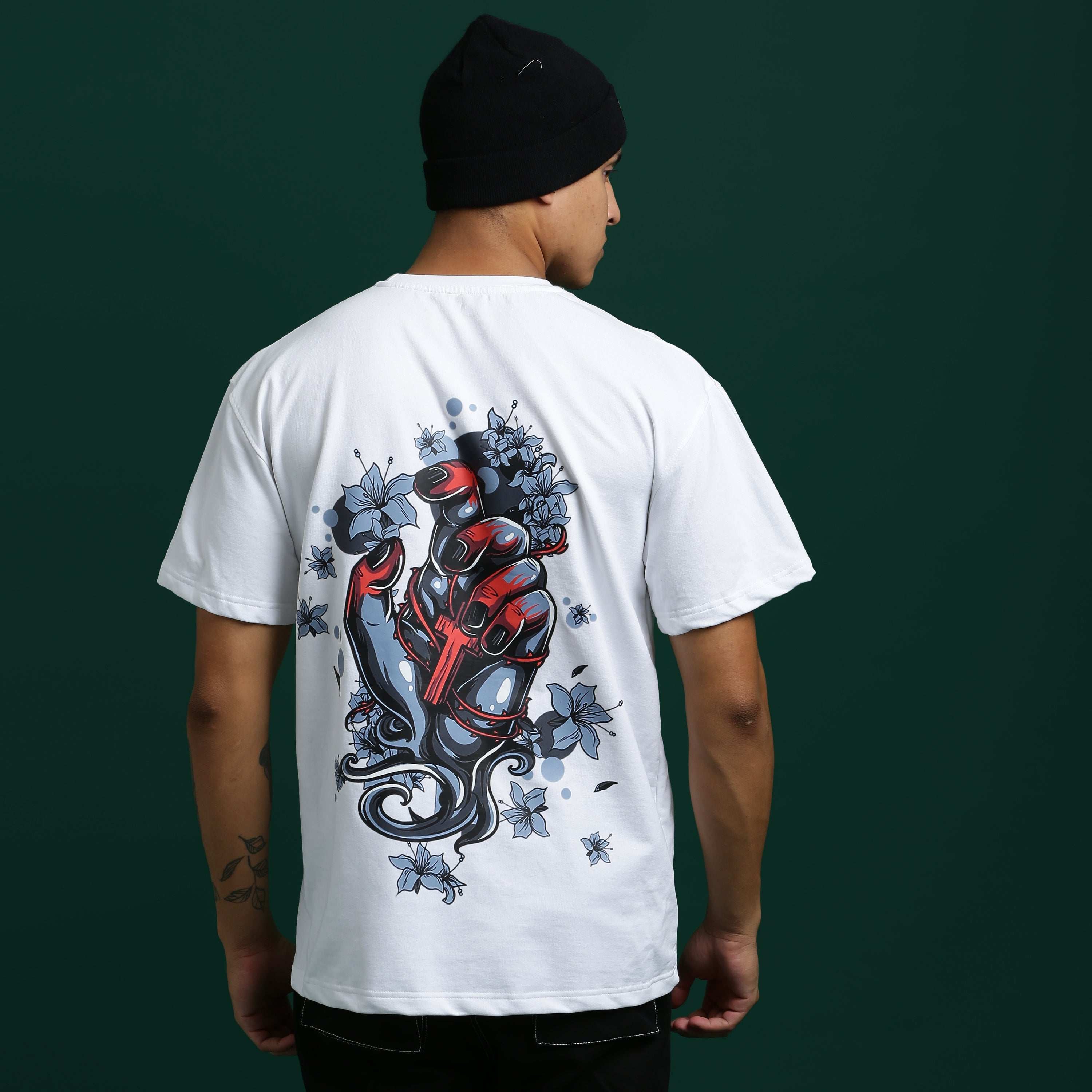 Cyber Hand Bloom Tee